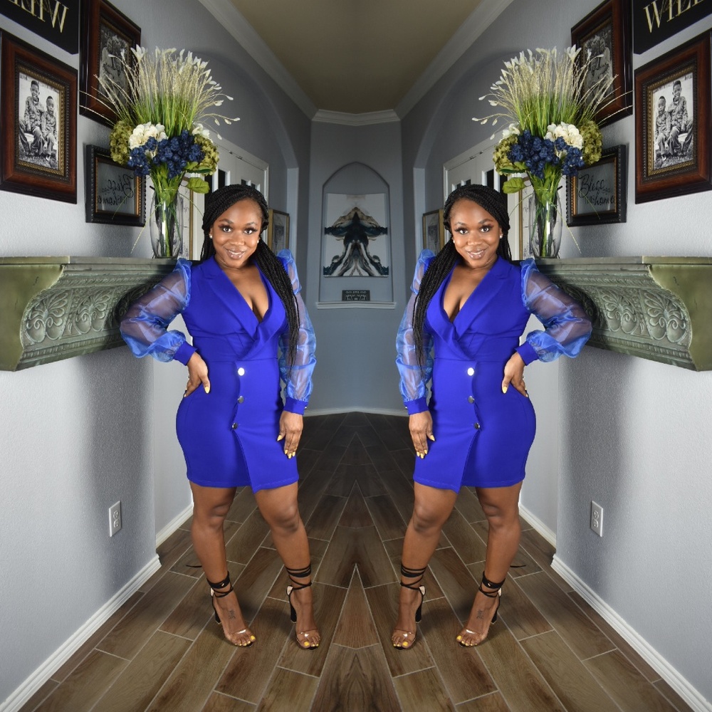 Electric Blue Bodycon Dress